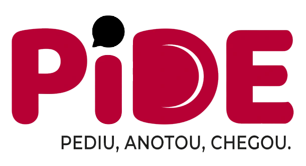 Pide — Pediu, anotou, chegou